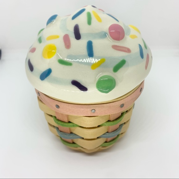 Longaberger Basket Collector’s Club 1996 Little Cupcake Basket Set New In Box - Picture 4 of 9